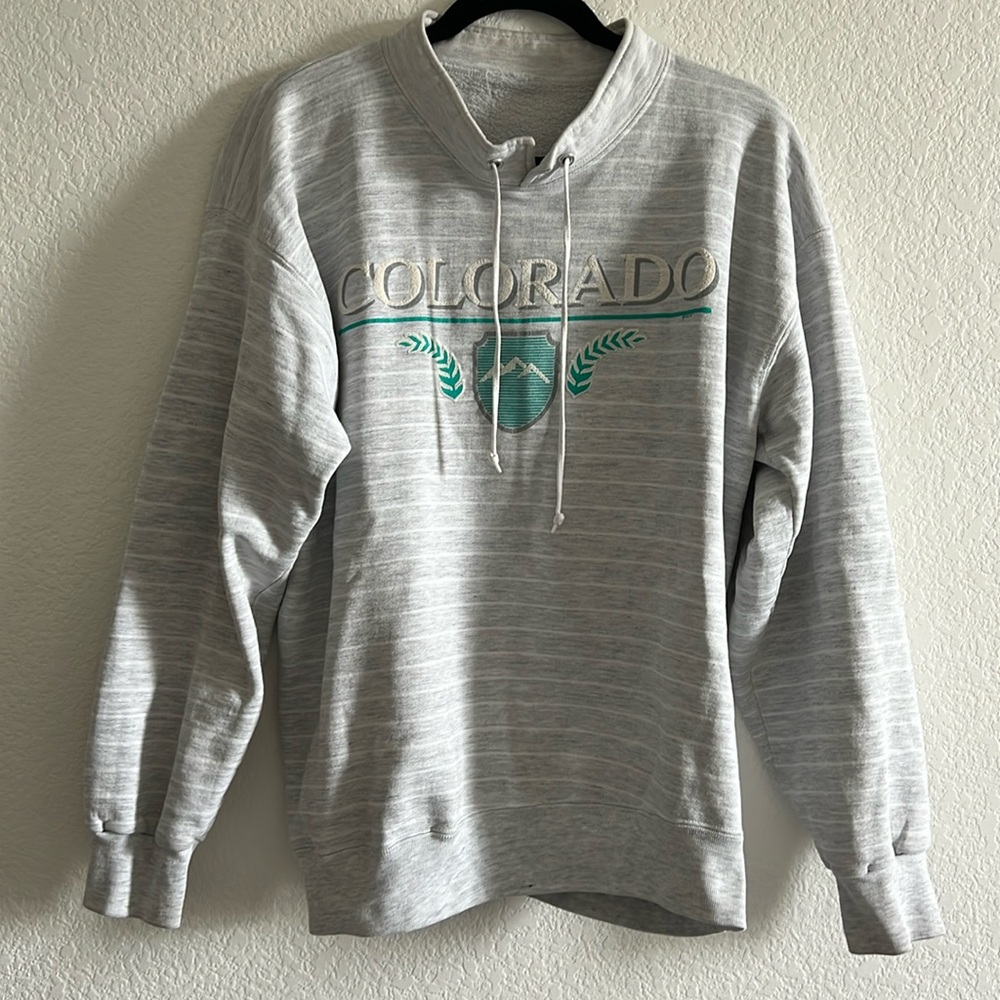 Vintage 90s Colorado Crewneck with Drawstrings